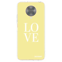 Átlátszó szilikon tok az alábbi mobiltelefonokra Xiaomi Poco F2 Pro - Love