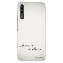 Átlátszó szilikon tok az alábbi mobiltelefonokra Honor 9X Pro - Love is a drug