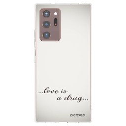 Átlátszó szilikon tok az alábbi mobiltelefonokra Samsung Galaxy Note 20 Ultra - Love is a drug