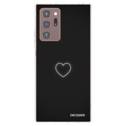 Átlátszó szilikon tok az alábbi mobiltelefonokra Samsung Galaxy Note 20 Ultra - Heart