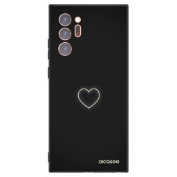 Fekete szilikon tok az alábbi mobiltelefonokra Samsung Galaxy Note 20 Ultra - Heart