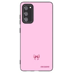 Fekete szilikon tok az alábbi mobiltelefonokra Samsung Galaxy S20 FE - Blush bow