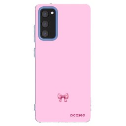Átlátszó szilikon tok az alábbi mobiltelefonokra Samsung Galaxy S20 FE - Blush bow