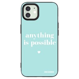 Fekete szilikon tok az alábbi mobiltelefonokra Apple iPhone 12 Pro - Anything is possible