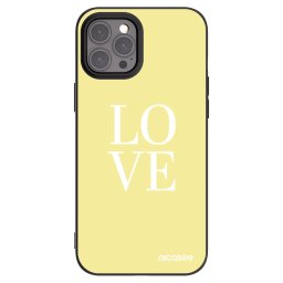 Fekete szilikon tok az alábbi mobiltelefonokra Apple iPhone 12 Pro Max - Love