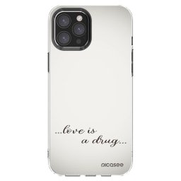 Átlátszó szilikon tok az alábbi mobiltelefonokra Apple iPhone 12 Pro Max - Love is a drug