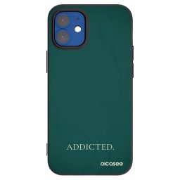Fekete szilikon tok az alábbi mobiltelefonokra Apple iPhone 12 mini - Addicted