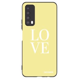 Fekete szilikon tok az alábbi mobiltelefonokra Huawei P Smart 2021 - Love