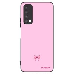 Fekete szilikon tok az alábbi mobiltelefonokra Huawei P Smart 2021 - Blush bow