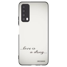 Fekete szilikon tok az alábbi mobiltelefonokra Huawei P Smart 2021 - Love is a drug
