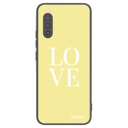 Fekete szilikon tok az alábbi mobiltelefonokra Sony Xperia 10 II - Love