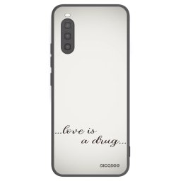 Fekete szilikon tok az alábbi mobiltelefonokra Sony Xperia 10 II - Love is a drug