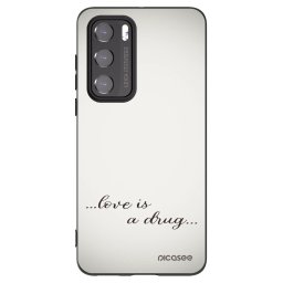 Fekete szilikon tok az alábbi mobiltelefonokra Huawei P40 - Love is a drug