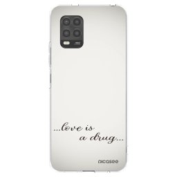 Átlátszó szilikon tok az alábbi mobiltelefonokra Xiaomi Mi 10 Lite - Love is a drug