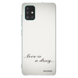 Átlátszó szilikon tok az alábbi mobiltelefonokra Samsung Galaxy M51 M515F - Love is a drug