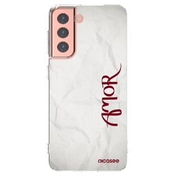Átlátszó szilikon tok az alábbi mobiltelefonokra Samsung Galaxy S21 5G G991B - Amor
