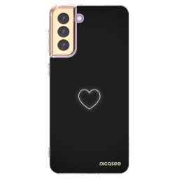 Átlátszó szilikon tok az alábbi mobiltelefonokra Samsung Galaxy S21+ 5G G996F - Heart