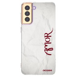 Átlátszó szilikon tok az alábbi mobiltelefonokra Samsung Galaxy S21+ 5G G996F - Amor