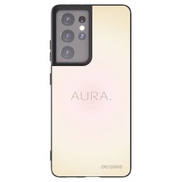 Fekete szilikon tok az alábbi mobiltelefonokra Samsung Galaxy S21 Ultra 5G G998B - Aura
