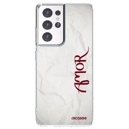 Átlátszó szilikon tok az alábbi mobiltelefonokra Samsung Galaxy S21 Ultra 5G G998B - Amor