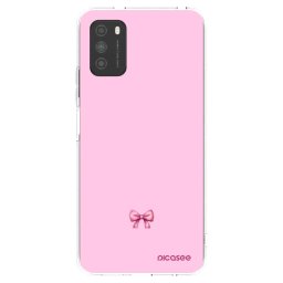Átlátszó szilikon tok az alábbi mobiltelefonokra Xiaomi Poco M3 - Blush bow
