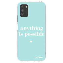 Átlátszó szilikon tok az alábbi mobiltelefonokra Xiaomi Poco M3 - Anything is possible