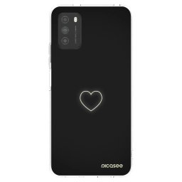 Átlátszó szilikon tok az alábbi mobiltelefonokra Xiaomi Poco M3 - Heart