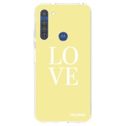 Átlátszó szilikon tok az alábbi mobiltelefonokra Motorola Moto G8 - Love