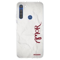 Átlátszó szilikon tok az alábbi mobiltelefonokra Motorola Moto G8 - Amor