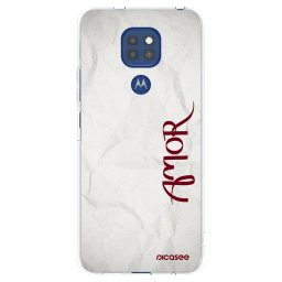 Átlátszó szilikon tok az alábbi mobiltelefonokra Motorola Moto G9 Play - Amor