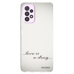 Átlátszó szilikon tok az alábbi mobiltelefonokra Samsung Galaxy A32 5G A326B - Love is a drug