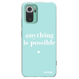 Átlátszó szilikon tok az alábbi mobiltelefonokra Xiaomi Redmi Note 10 Pro - Anything is possible