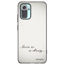 Fekete szilikon tok az alábbi mobiltelefonokra Xiaomi Redmi Note 10 Pro - Love is a drug