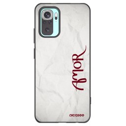 Fekete szilikon tok az alábbi mobiltelefonokra Xiaomi Redmi Note 10 Pro - Amor