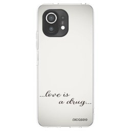 Átlátszó szilikon tok az alábbi mobiltelefonokra Xiaomi Mi 11 - Love is a drug