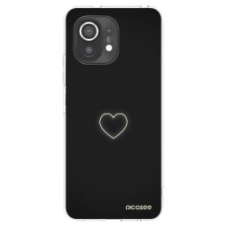 Átlátszó szilikon tok az alábbi mobiltelefonokra Xiaomi Mi 11 - Heart