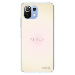 Átlátszó szilikon tok az alábbi mobiltelefonokra Xiaomi Mi 11 Lite - Aura