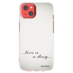 Átlátszó szilikon tok az alábbi mobiltelefonokra Apple iPhone 13 - Love is a drug