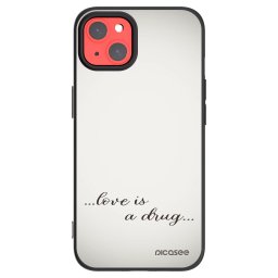 Fekete szilikon tok az alábbi mobiltelefonokra Apple iPhone 13 - Love is a drug