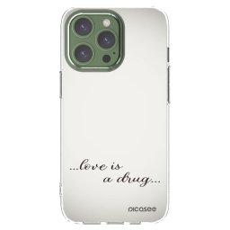 Átlátszó szilikon tok az alábbi mobiltelefonokra Apple iPhone 13 Pro - Love is a drug