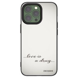 Fekete szilikon tok az alábbi mobiltelefonokra Apple iPhone 13 Pro - Love is a drug