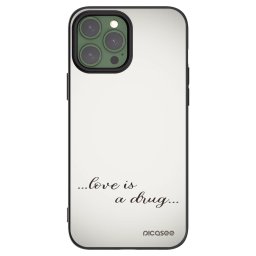 Fekete szilikon tok az alábbi mobiltelefonokra Apple iPhone 13 Pro Max - Love is a drug