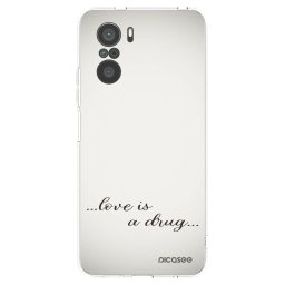 Átlátszó szilikon tok az alábbi mobiltelefonokra Xiaomi Poco F3 - Love is a drug