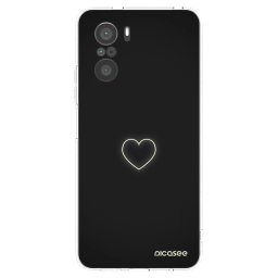 Átlátszó szilikon tok az alábbi mobiltelefonokra Xiaomi Poco F3 - Heart