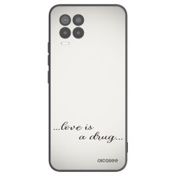 Fekete szilikon tok az alábbi mobiltelefonokra Realme 8 Pro - Love is a drug