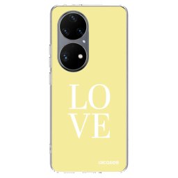 Átlátszó szilikon tok az alábbi mobiltelefonokra Huawei P50 - Love