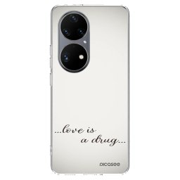 Átlátszó szilikon tok az alábbi mobiltelefonokra Huawei P50 - Love is a drug