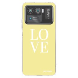 Átlátszó szilikon tok az alábbi mobiltelefonokra Xiaomi Mi 11 Ultra - Love
