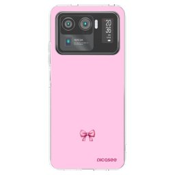 Átlátszó szilikon tok az alábbi mobiltelefonokra Xiaomi Mi 11 Ultra - Blush bow