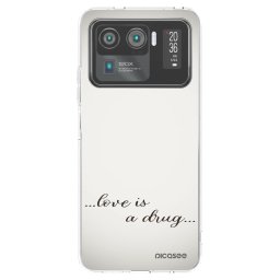 Átlátszó szilikon tok az alábbi mobiltelefonokra Xiaomi Mi 11 Ultra - Love is a drug